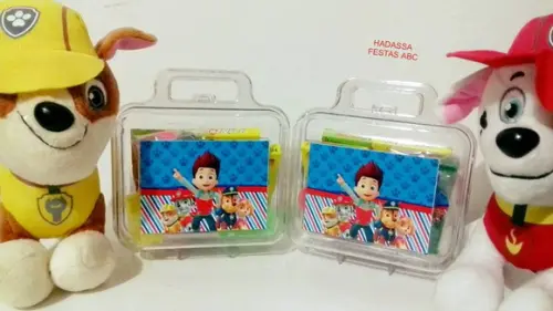 Maleta com Kit para Colorir Tema Patrulha Canina