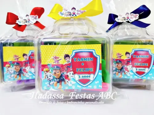 Maleta com Kit para Colorir Tema Patrulha Canina