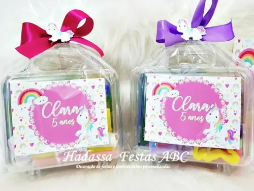 Maleta com Kit para Colorir Tema Unicórnio