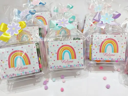 Maleta com Kit Pintura Arco Íris Boho