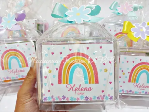Maleta com Kit Pintura Arco Íris Boho
