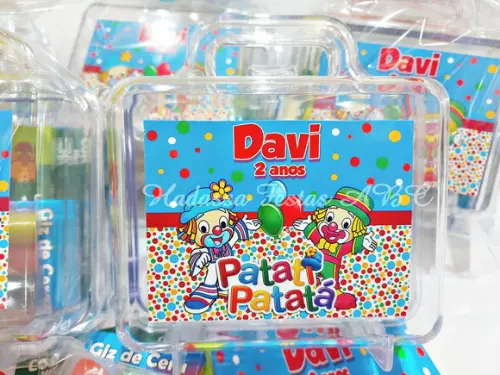Maleta Personalizada com Kit para Colorir Patati Patatá