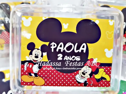 Maleta Personalizada com Kit para Colorir Tema Mickey