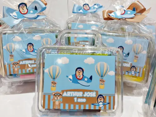 Maleta Personalizada com Kit Pintura Urso Baloeiro