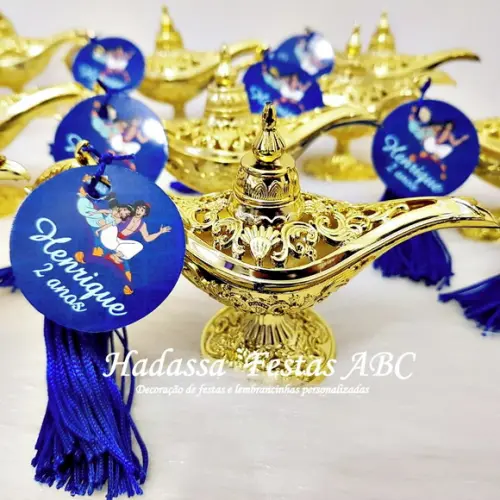 Mini Lâmpada Aladim Dourada