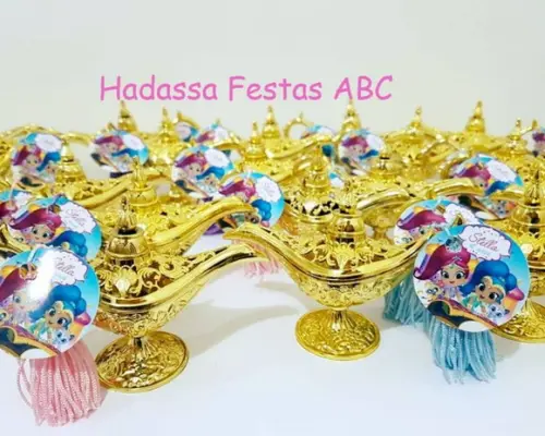 Mini Lâmpada Personalizada Tema Shimmer e Shine