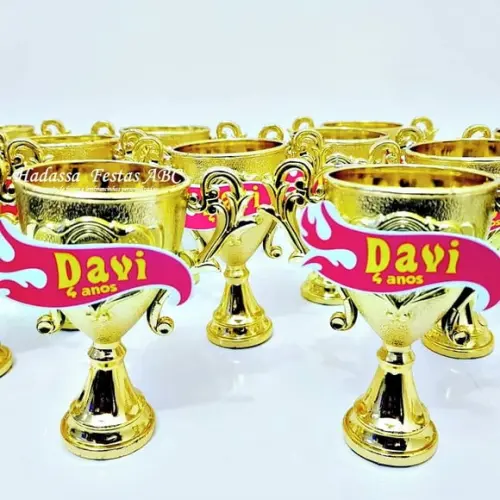 Mini Troféu Personalizado Tema Hot Wheels