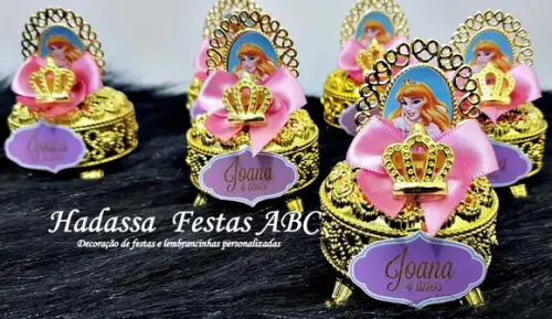 Porta Joia Luxo Bela Adormecida com Tag