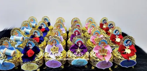Porta Joia Luxo Princesas com Tag