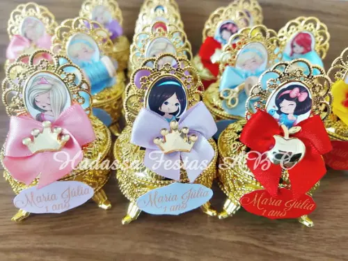 Porta Joia Luxo Princesas Cute com Tag
