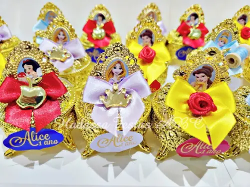 Porta Jóia Personalizado Princesas Lembrancinha Luxo