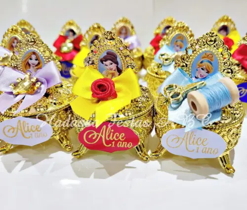 Porta Jóia Personalizado Princesas Lembrancinha Luxo