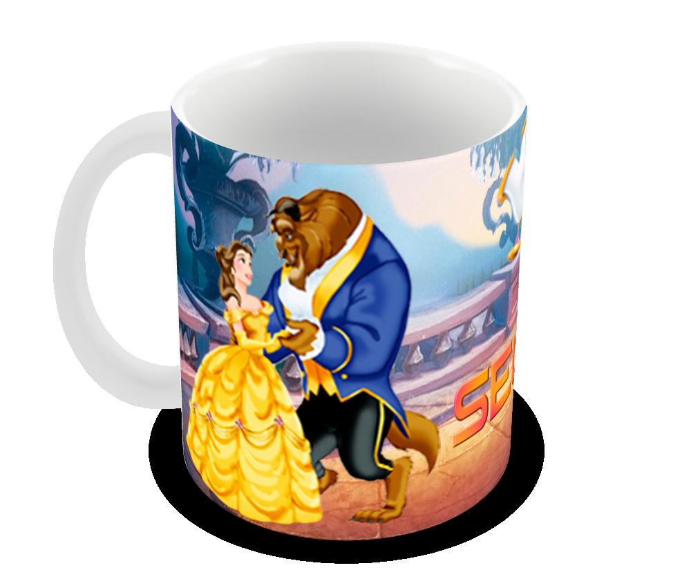 Caneca Polímero A bela e a Fera Personalizada