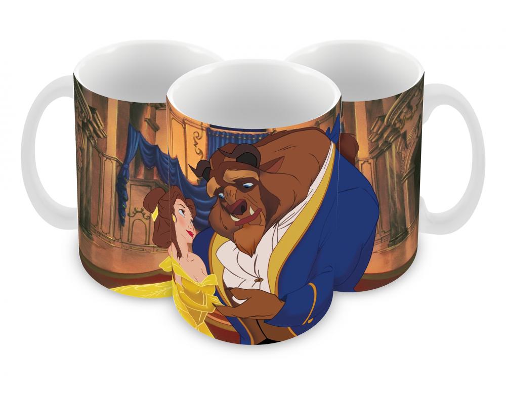 Caneca Polímero A bela e a Fera Personalizada