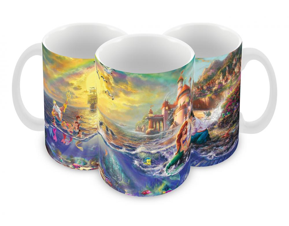 Caneca Polímero A pequena sereia Personalizada