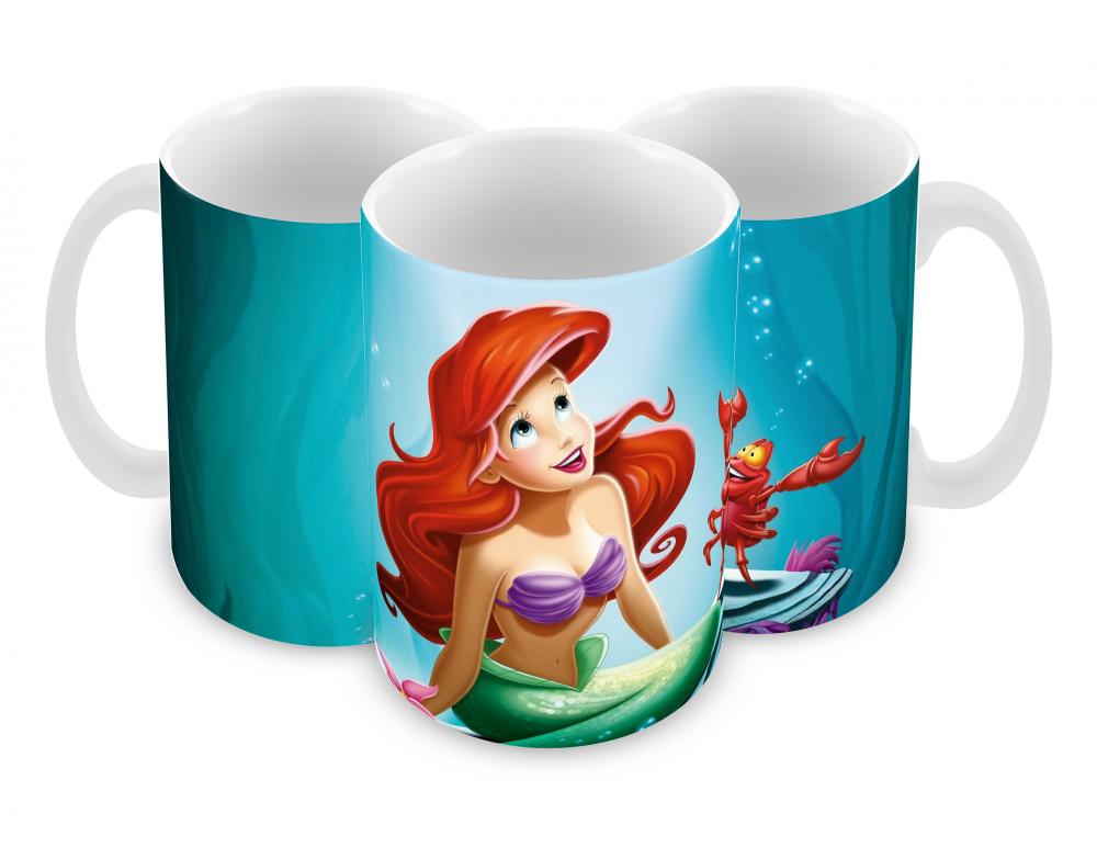 Caneca Polímero A pequena sereia Personalizada