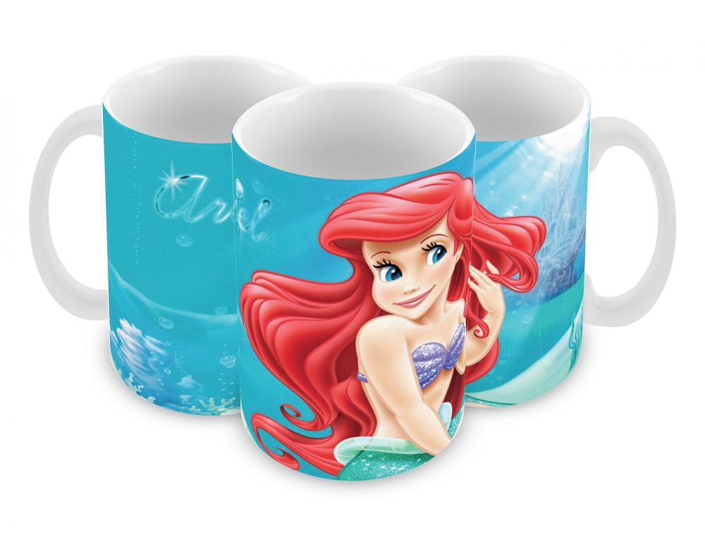 Caneca Polímero A pequena sereia Personalizada