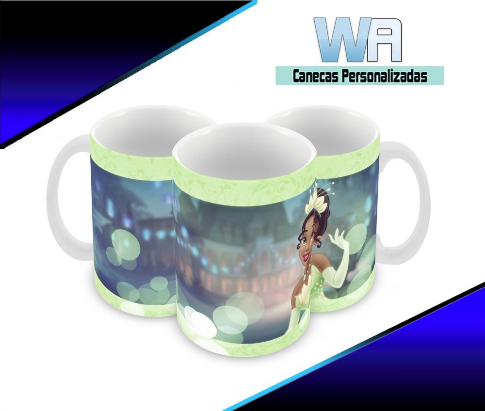 Caneca Polímero A Princesa e o Sapo Personalizada