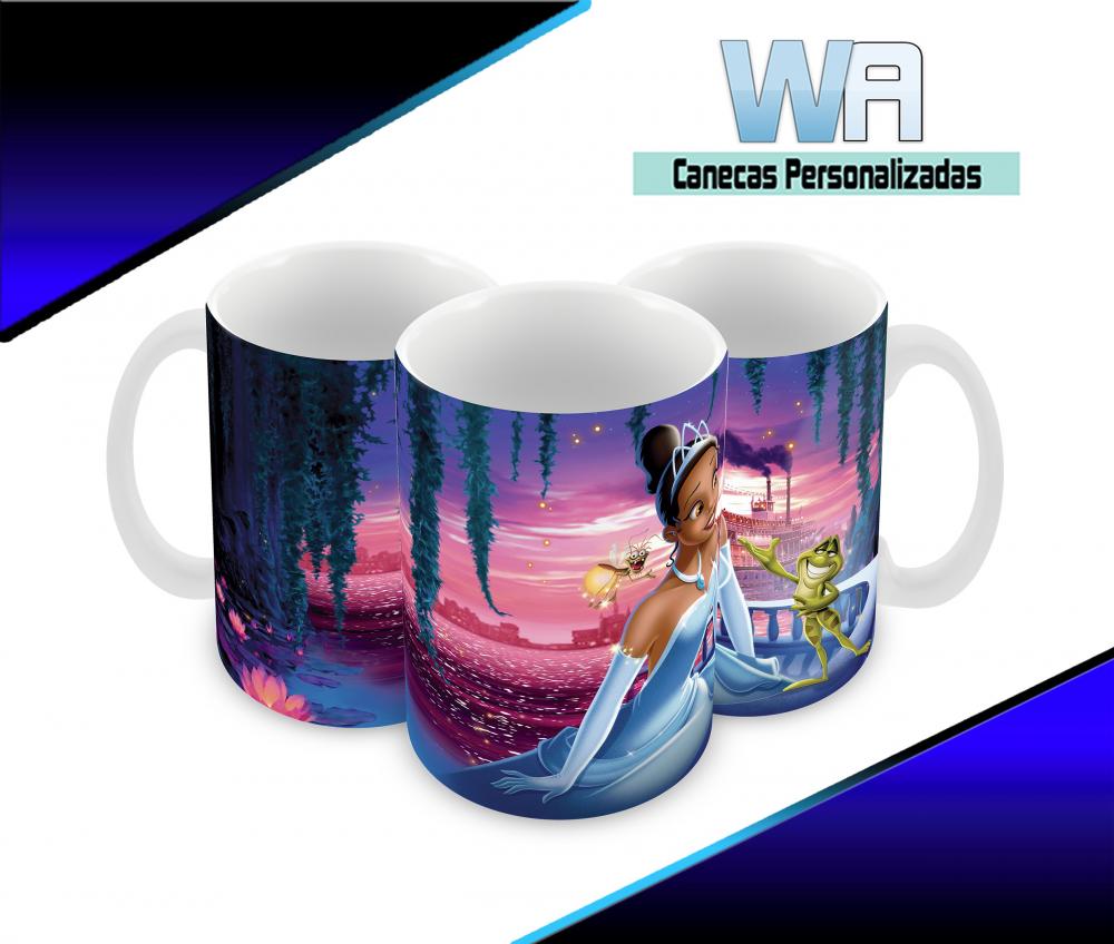 Caneca Polímero A Princesa e o Sapo Personalizada