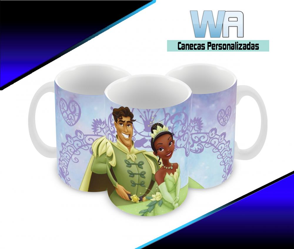 Caneca Polímero A Princesa e o Sapo Personalizada