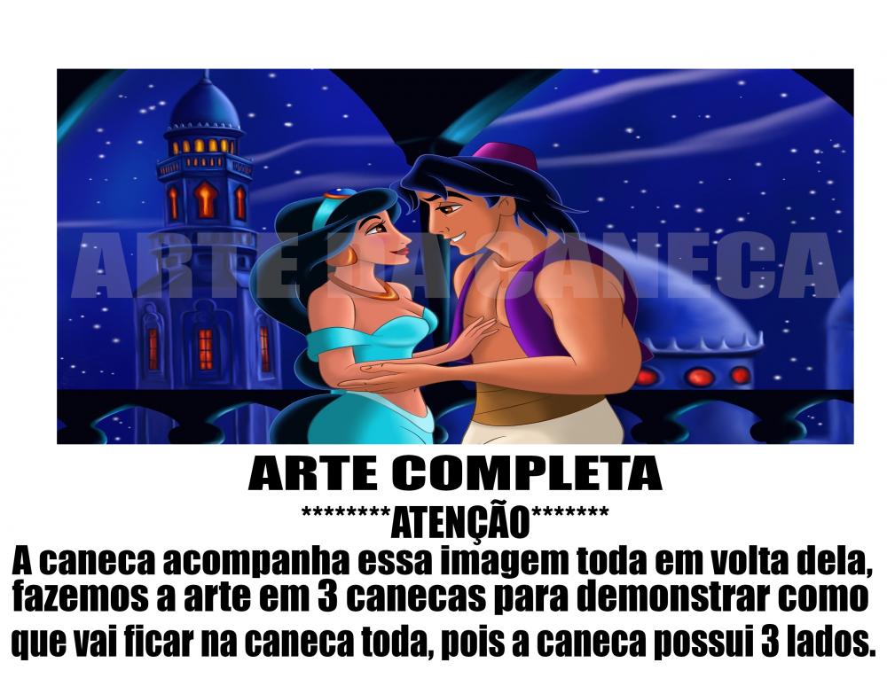 Caneca Polímero Aladdin Personalizada