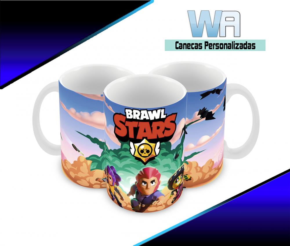 Caneca Polímero Brawl Stars Personalizada