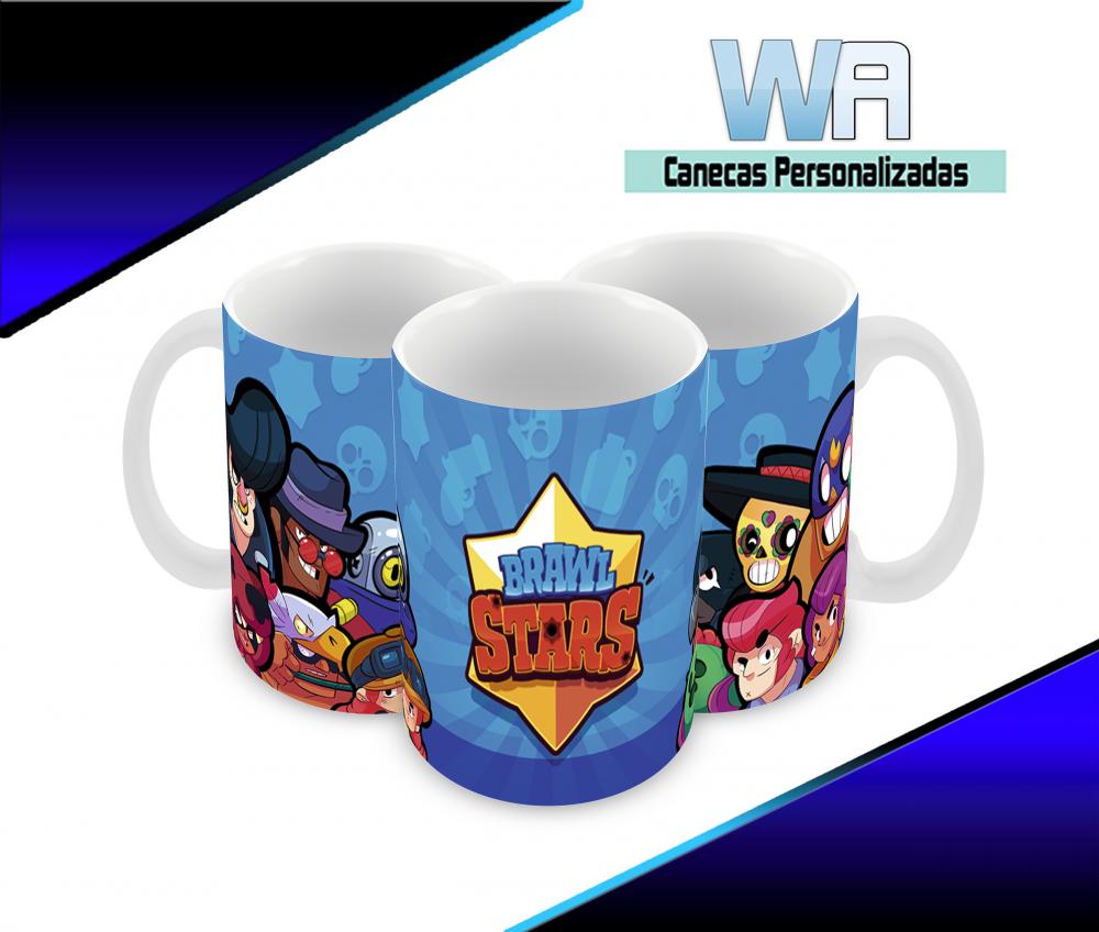 Caneca Polímero Brawl Stars Personalizada