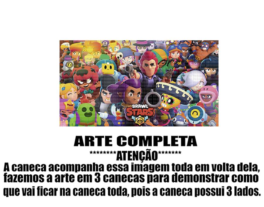 Caneca Polímero Brawl Stars Personalizada