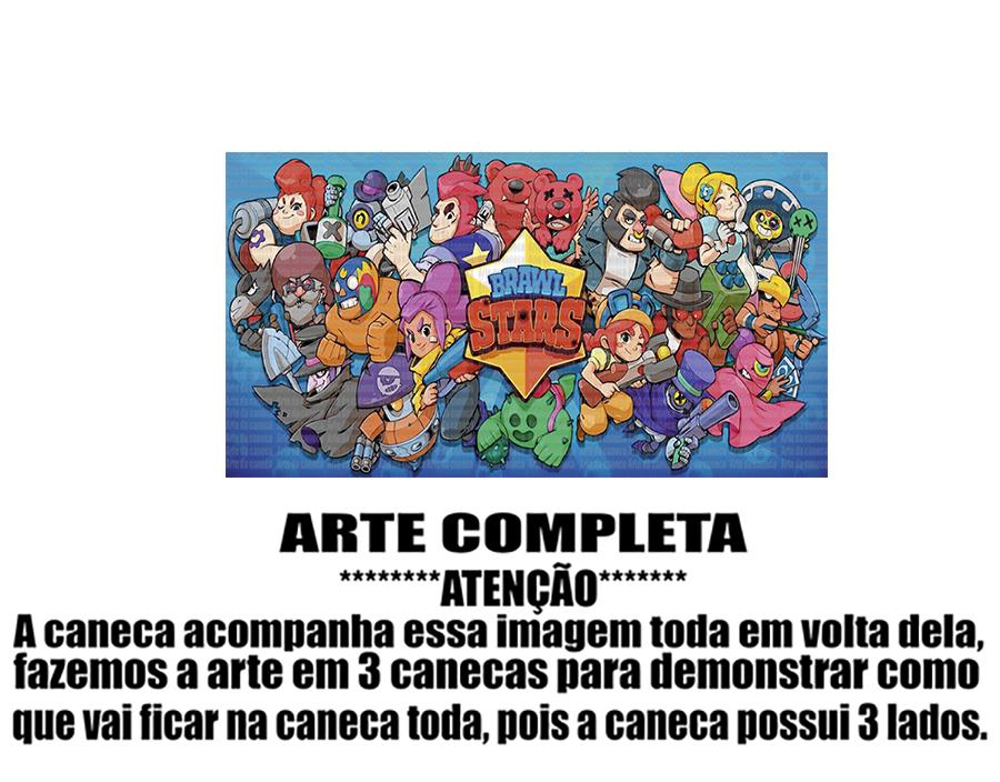 Caneca Polímero Brawl Stars Personalizada