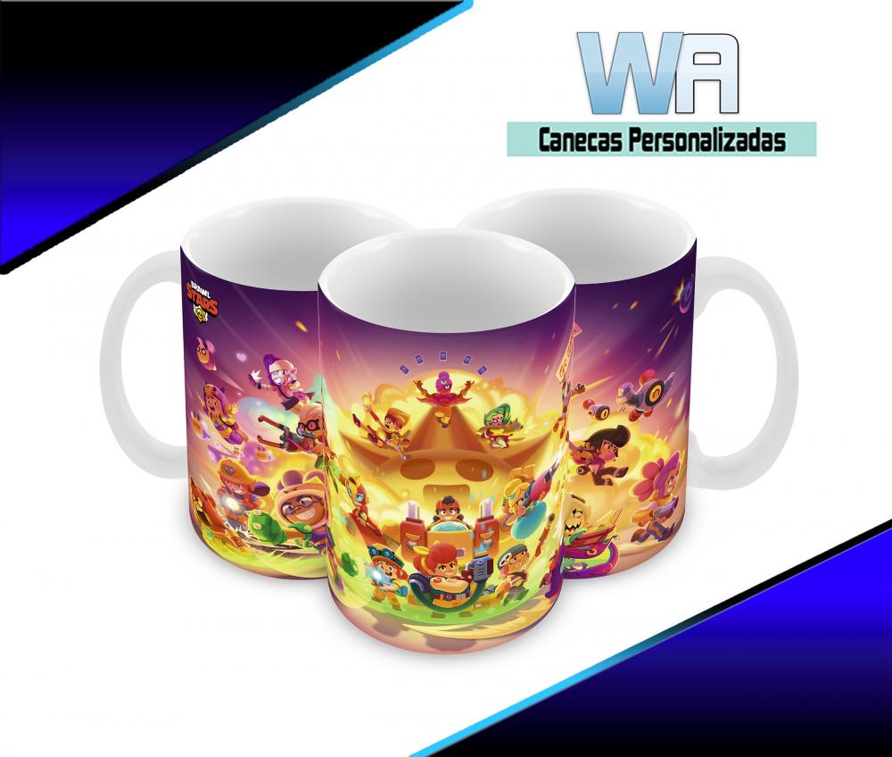 Caneca Polímero Brawl Stars Personalizada