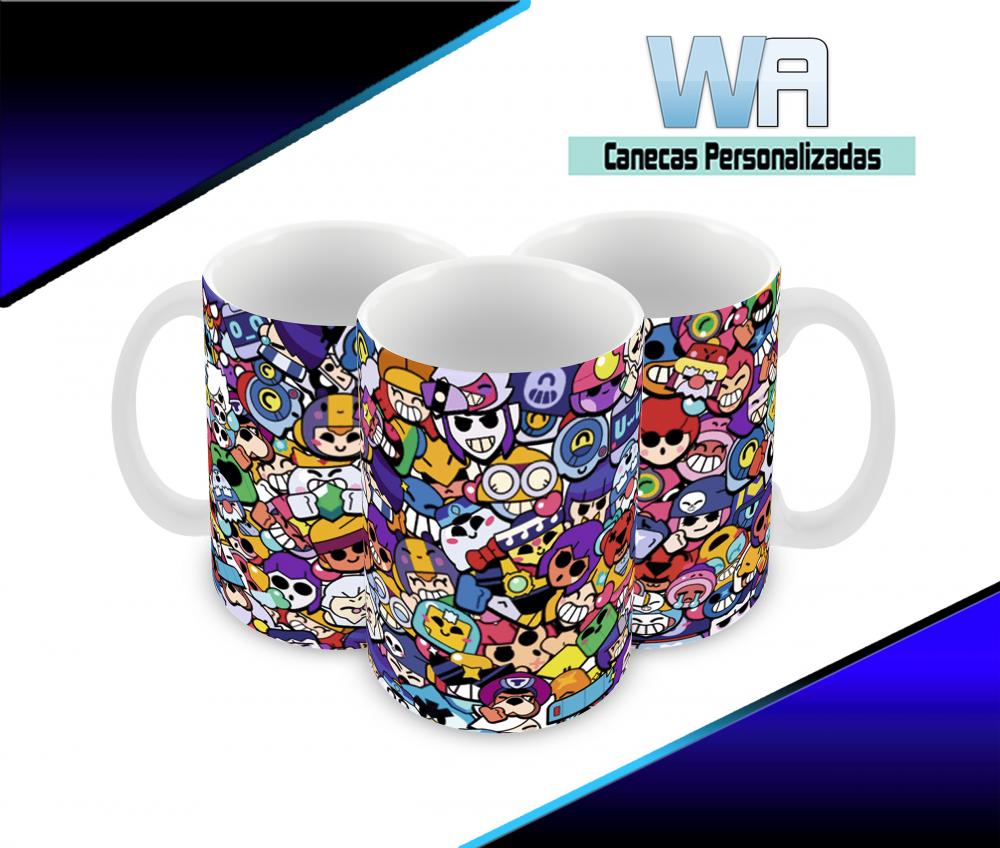 Caneca Polímero Brawl Stars Personalizada