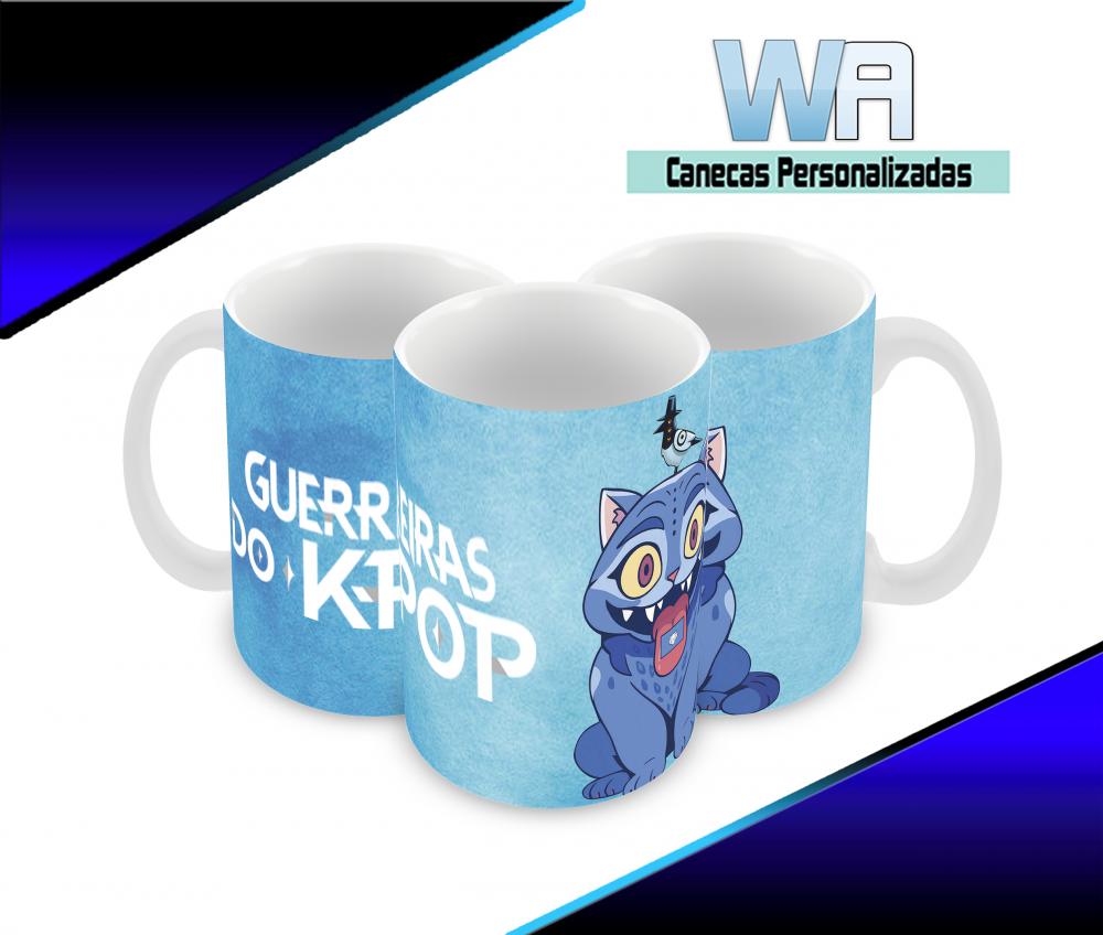 Caneca Polímero Guerreiras do K-Pop Personalizada