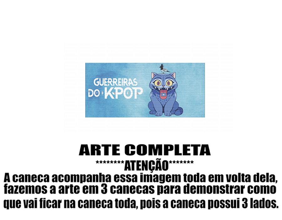 Caneca Polímero Guerreiras do K-Pop Personalizada