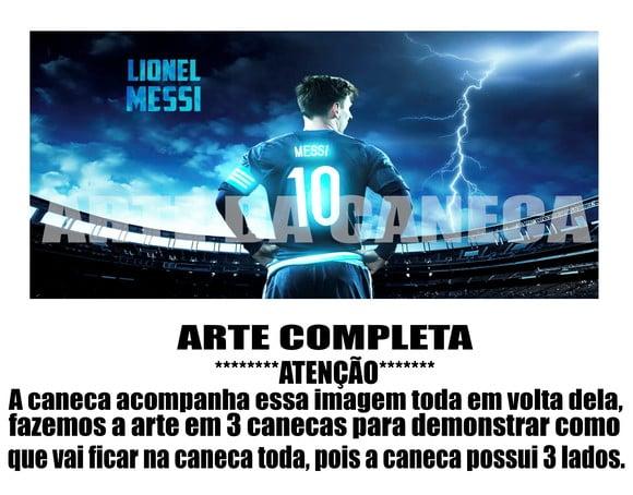 Caneca Lionel Messi Barcelona de Plástico Personalizada