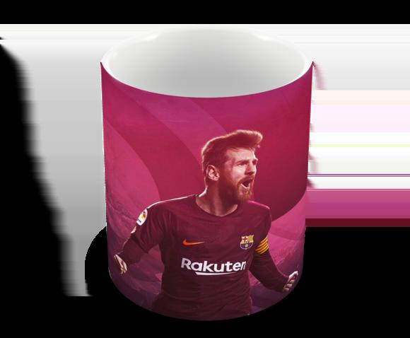 Caneca Lionel Messi Barcelona de Plástico Personalizada
