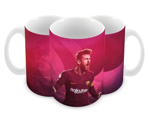 Caneca Lionel Messi Barcelona de Plástico Personalizada