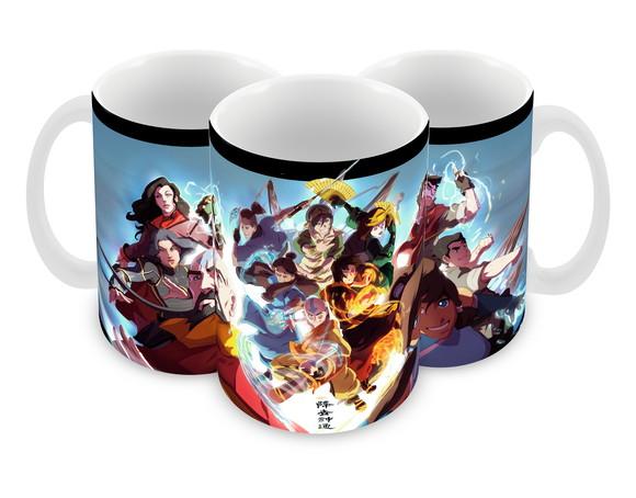 Caneca Polímero Animes Crossover Avatar Personalizada