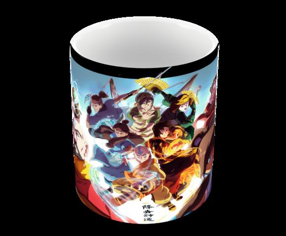 Caneca Polímero Animes Crossover Avatar Personalizada