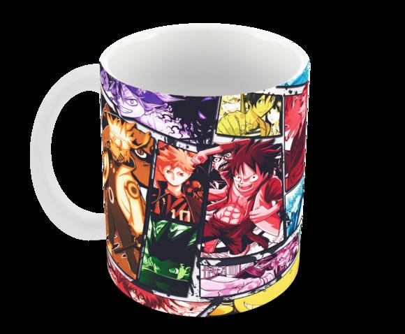 Caneca Polímero Animes Crossover Personalizada