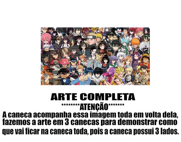 Caneca Polímero Animes Crossover Personalizada