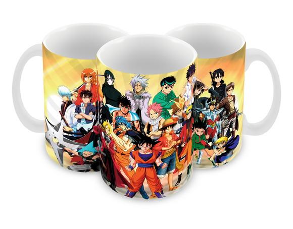 Caneca Polímero Animes Crossover Personalizada