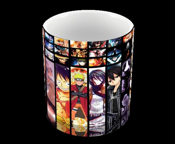 Caneca Polímero Animes Crossover Personalizada