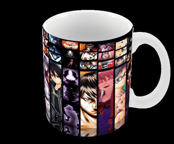 Caneca Polímero Animes Crossover Personalizada