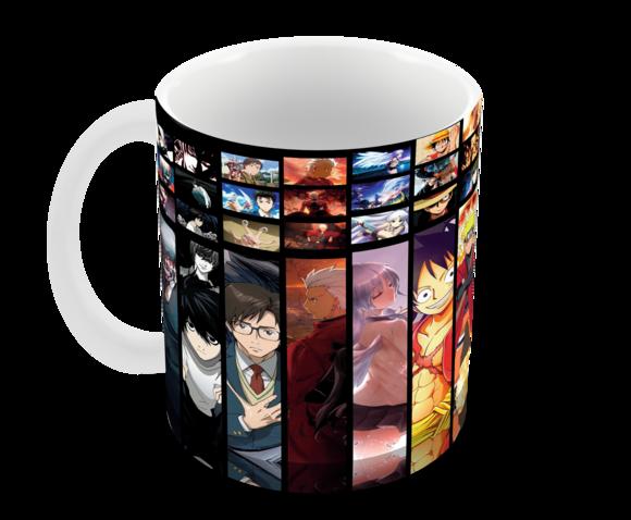 Caneca Polímero Animes Crossover Personalizada