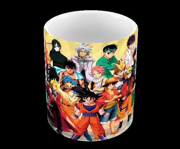 Caneca Polímero Animes Crossover Personalizada
