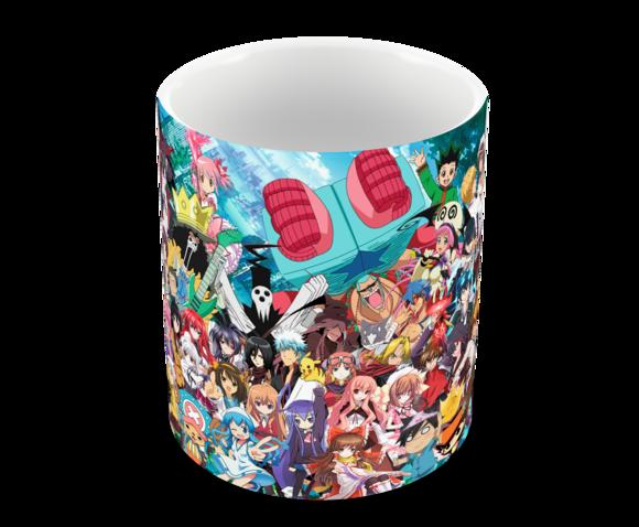 Caneca Polímero Animes Crossover Personalizada