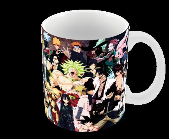 Caneca Polímero Animes Crossover Personalizada