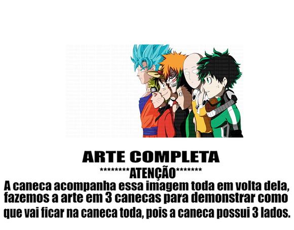 Caneca Polímero Animes Crossover Personalizada