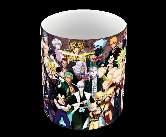 Caneca Polímero Animes Crossover Personalizada