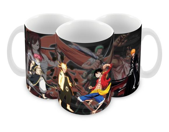 Caneca Polímero Animes Crossover Personalizada